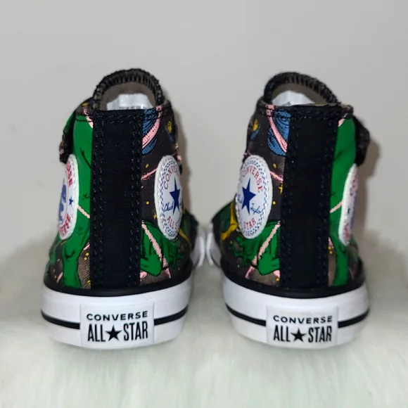 Converse Chuck Taylor AllStar Dinoverse Hi-Top Sneakers Infant Size 5M Pre-Loved - Picture 7 of 17